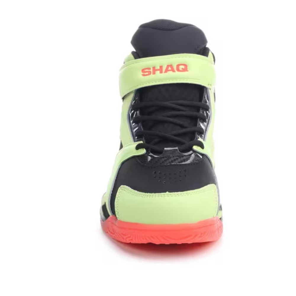 Boys' High-Top Basketball Sneakers - Neon Green/Black/Red. NEW. SIZE 11 - Picture 4 of 10